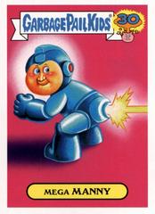 2015 Topps Topps Garbage Pail Kids 30Th Anniversary '80'S Spoof Green #16a Mega Manny front