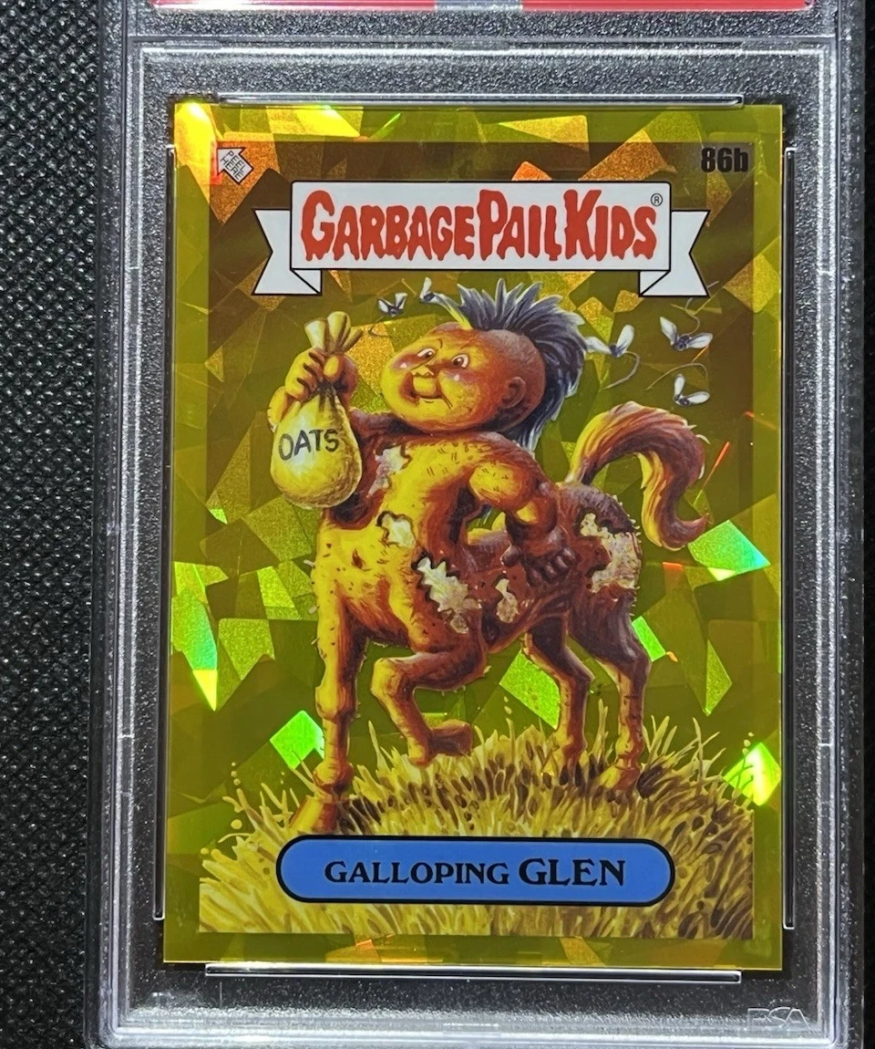 2021 Topps Garbage Pail Kids Sapphire Edition Gold #86b Galloping Glen front