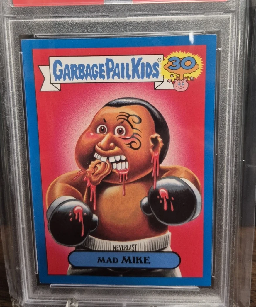 2015 Topps Topps Garbage Pail Kids 30Th Anniversary '80'S Spoof Blue #24a Mad Mike front