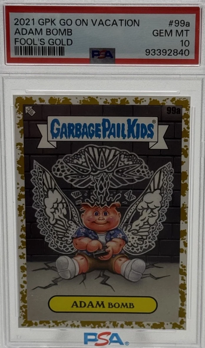 2023 Topps Garbage Pail Kids Go On Vacation Fool'S Gold #99a Adam Bomb front