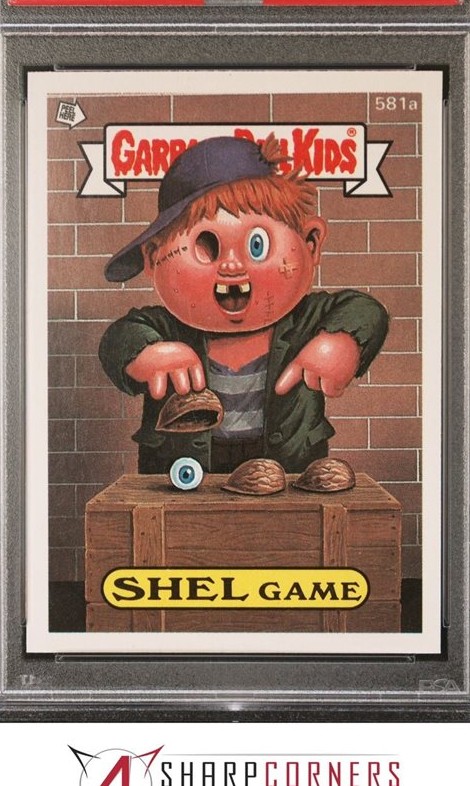 1988 Topps Garbage Pail Kids Series 15 #581a Shel Game front