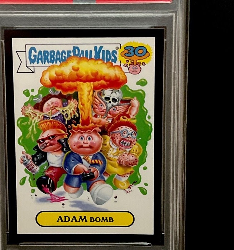 2015 Topps Topps Garbage Pail Kids 30Th Anniversary Checklist Black #1a Adam Bomb front