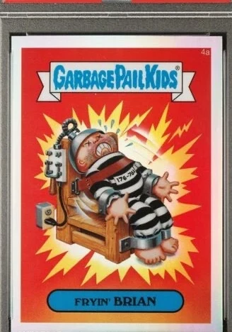 2013 Topps Garbage Pail Kids Chrome Series 1 Refractor #4a Fryin' Brian front