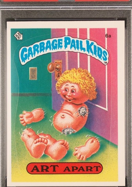 1985 Topps Garbage Pail Kids Series 1 Glossy #6a Art Apart front