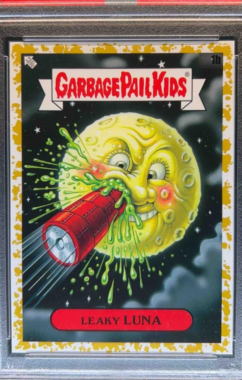 2023 Topps Garbage Pail Kids Intergoolactic Mayhem Fool'S Gold #1b Leaky Luna front