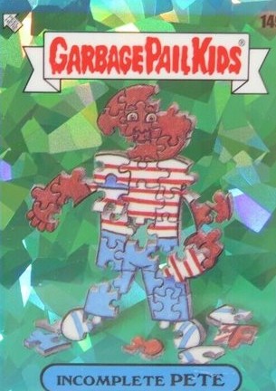 2021 Topps Garbage Pail Kids Sapphire Edition Aqua #149b Incomplete Pete front