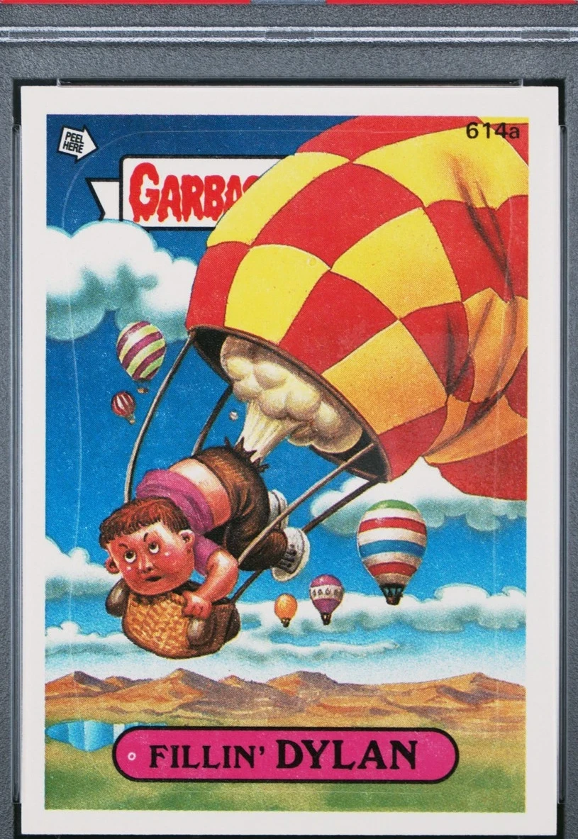 1988 Topps Garbage Pail Kids Series 15 Die-Cut #614a Fillin' Dylan front
