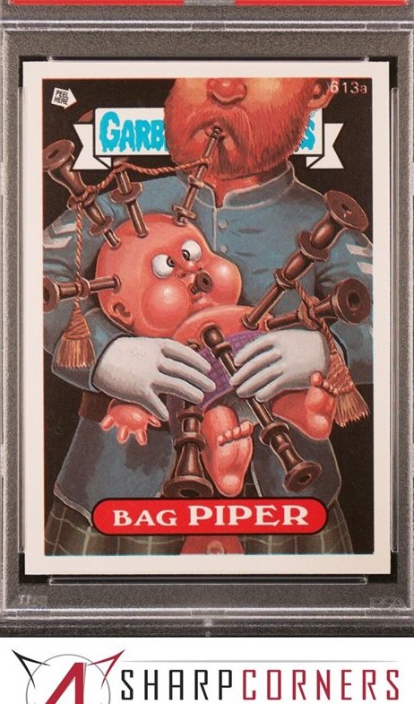 1988 Topps Garbage Pail Kids Series 15 #613a Bag Piper front