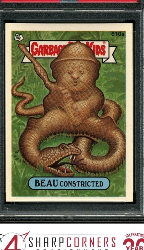 1988 Topps Garbage Pail Kids Series 15 #610a Beau Constricted front