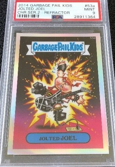2014 Topps Garbage Pail Kids Chrome Series 2 Refractor #53a Jolted Joel front