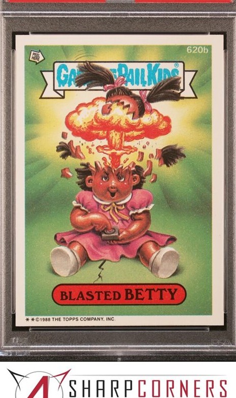 1988 Topps Garbage Pail Kids Series 15 #620b Blasted Betty front