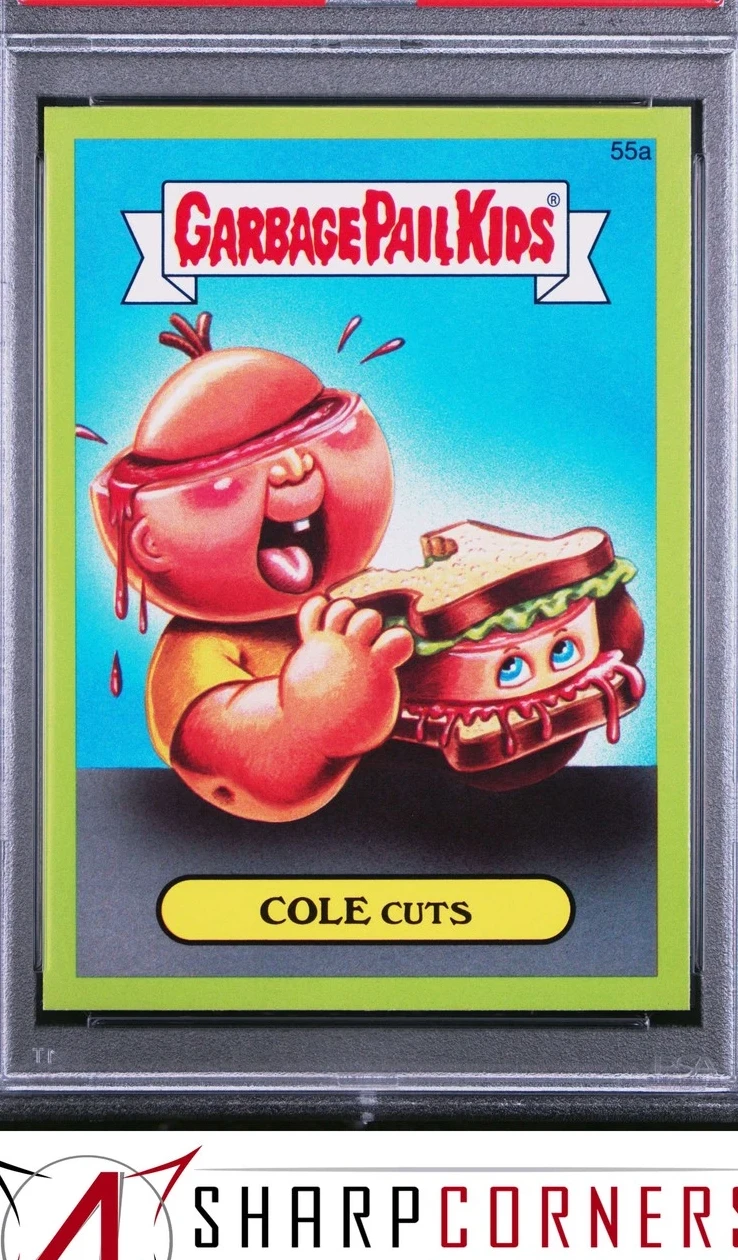 2015 Topps Topps Garbage Pail Kids Series 1 Green #55a Cole Cuts front