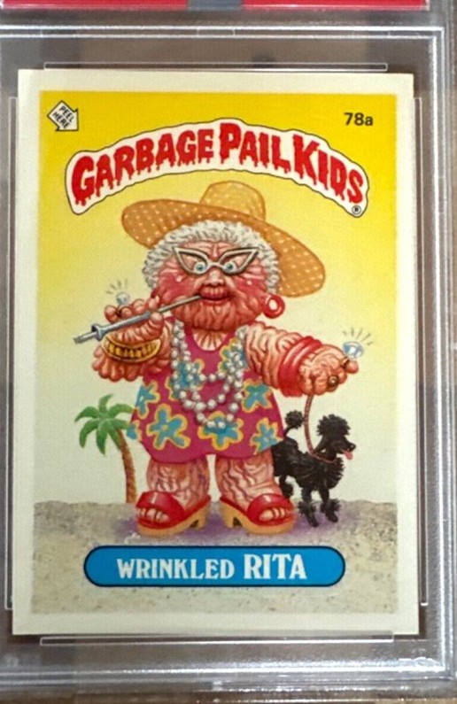 1985 Topps Garbage Pail Kids Series 2 #78a Wrinkled Rita front