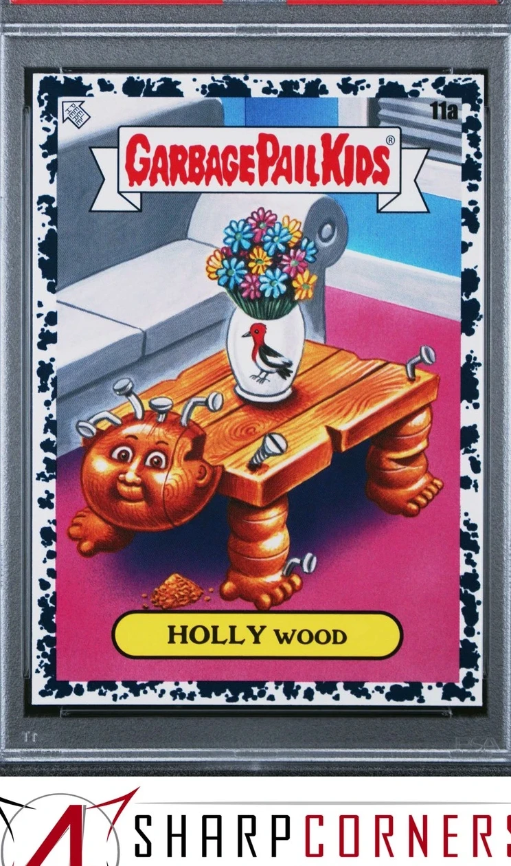 2020 Topps Garbage Pail Kids BRUISED BLACK #11a Holly Wood front