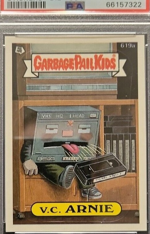 1988 Topps Garbage Pail Kids Series 15 Die-Cut #619a V.C. Arnie front
