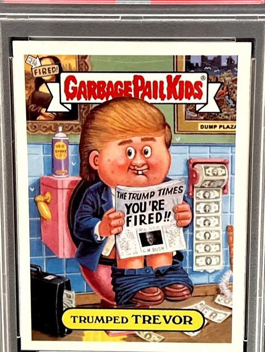 2004 Topps Garbage Pail Kids Stickers Series 3 #7b Trumped Trevor front