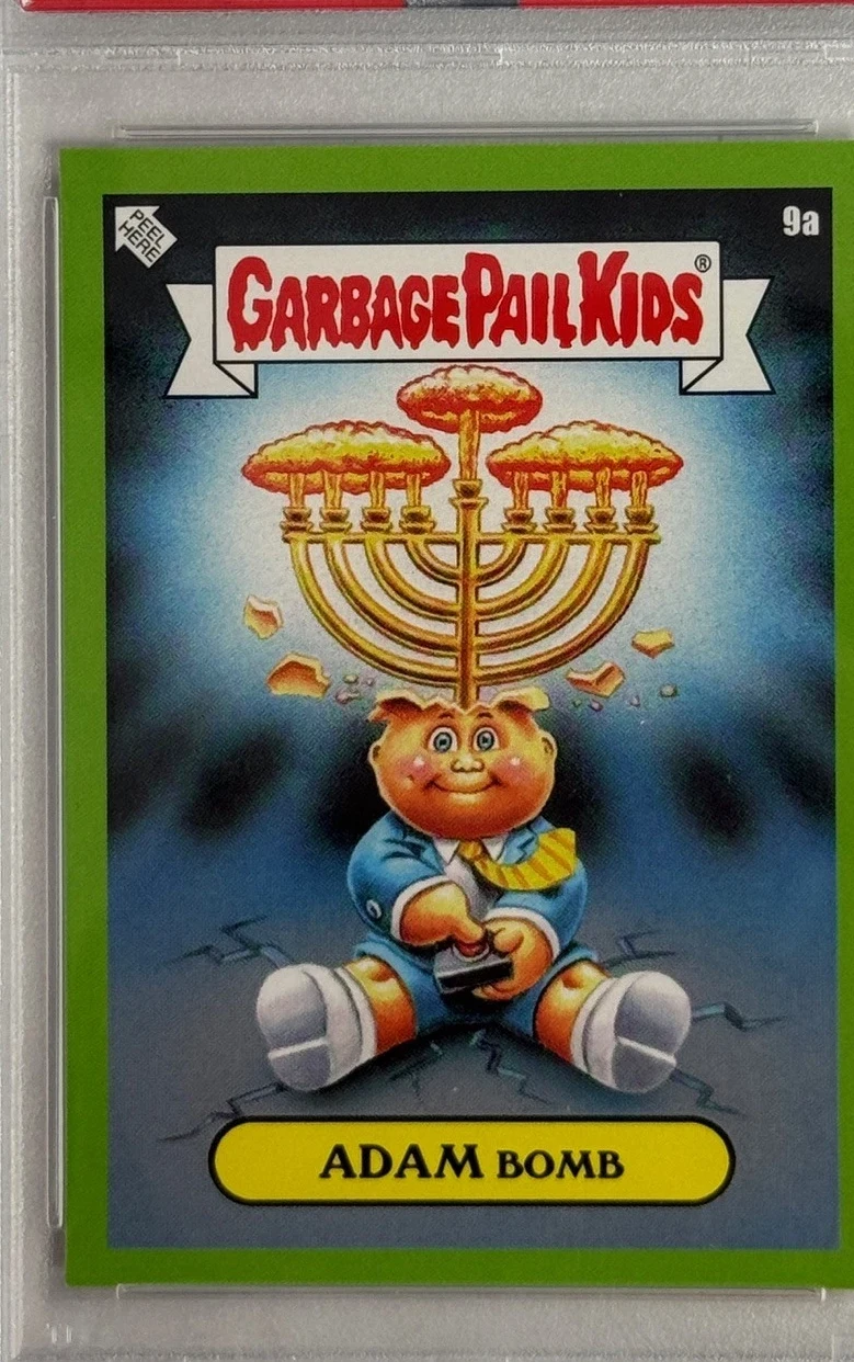 2019 Topps Garbage Pail Kids We Hate The Holidays Green #9a Adam Bomb front