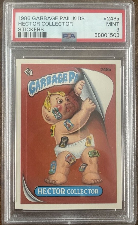 1986 Topps Garbage Pail Kids Series 6 #248a Hector Collector front