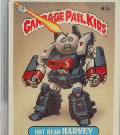 1986 Topps Garbage Pail Kids Stickers #87a Hot Head Harvey front