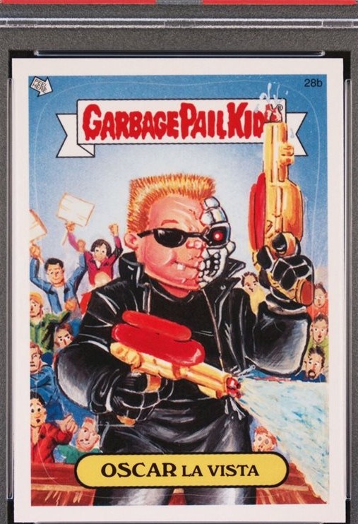 2004 Topps Garbage Pail Kids Stickers Series 2 #28b Oscar La Vista front