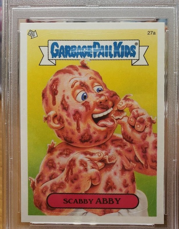 2004 Topps Garbage Pail Kids Stickers Series 2 #27a Scabby Abby front