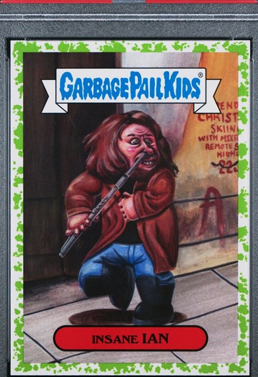 2017 Topps Garbage Pail Kids Battle Of The Bands Classic Rock Puke #15a Insane Ian front