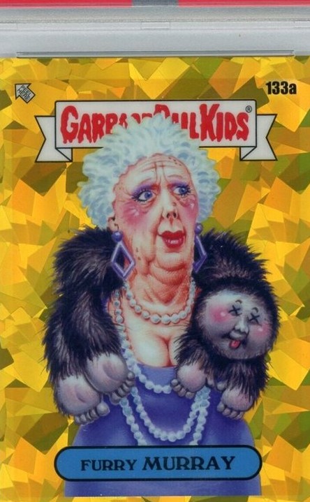 2021 Topps Garbage Pail Kids Sapphire Edition Gold #133a Furry Murray front