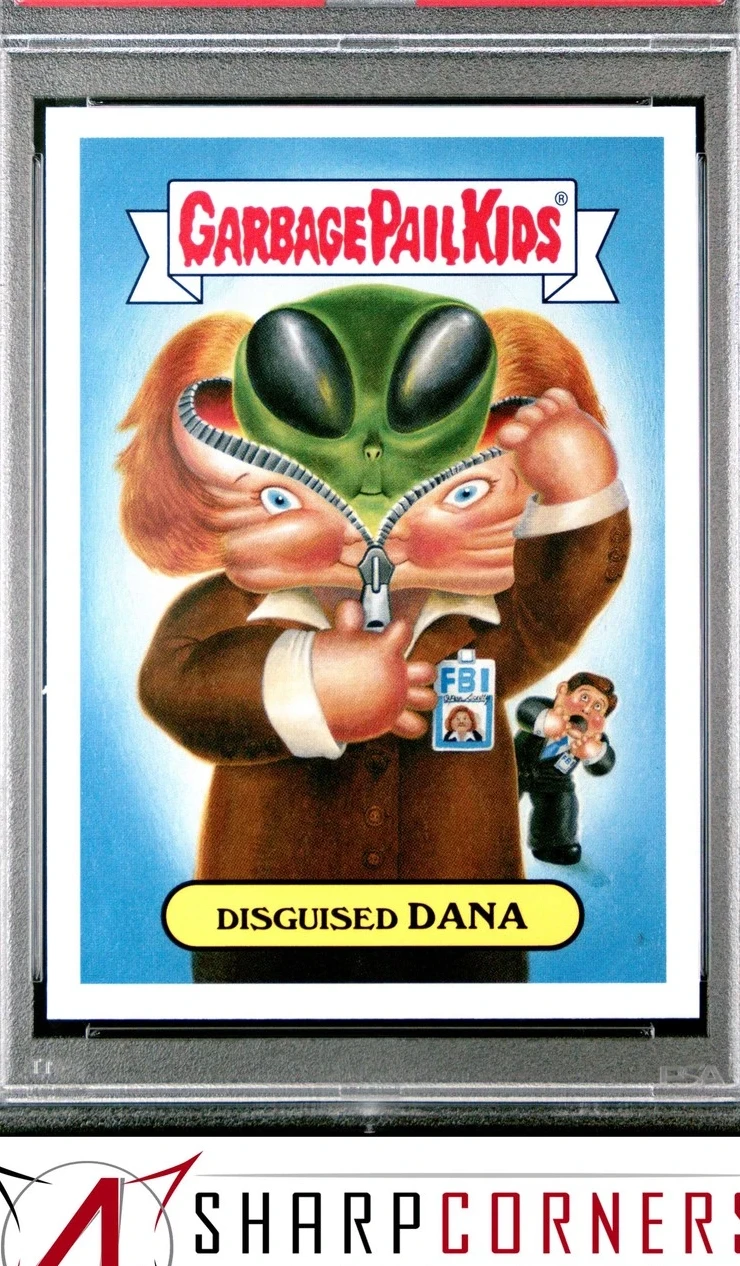2016 Topps Garbage Pail Kids Trashy Tv Reboot Tv Series Sticker #1b Disguised Dana front