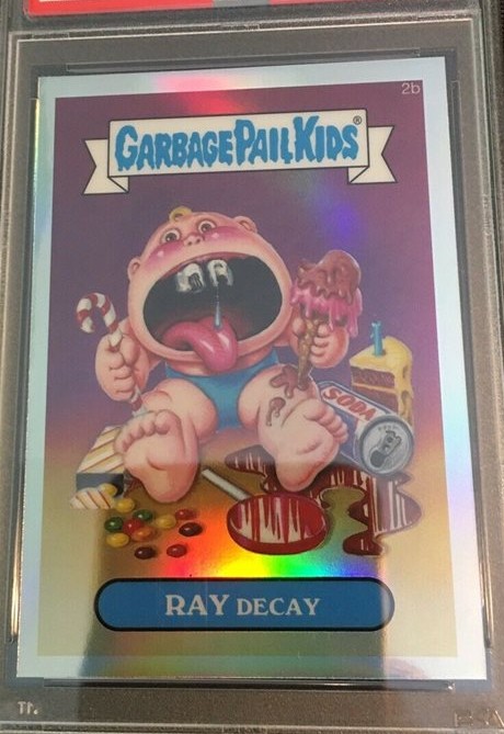 2013 Topps Garbage Pail Kids Chrome Series 1 Refractor #2b Ray Decay front