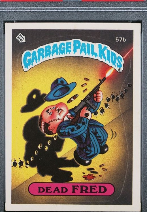 1985 Topps Garbage Pail Kids Series 2 Glossy #57b Dead Fred front
