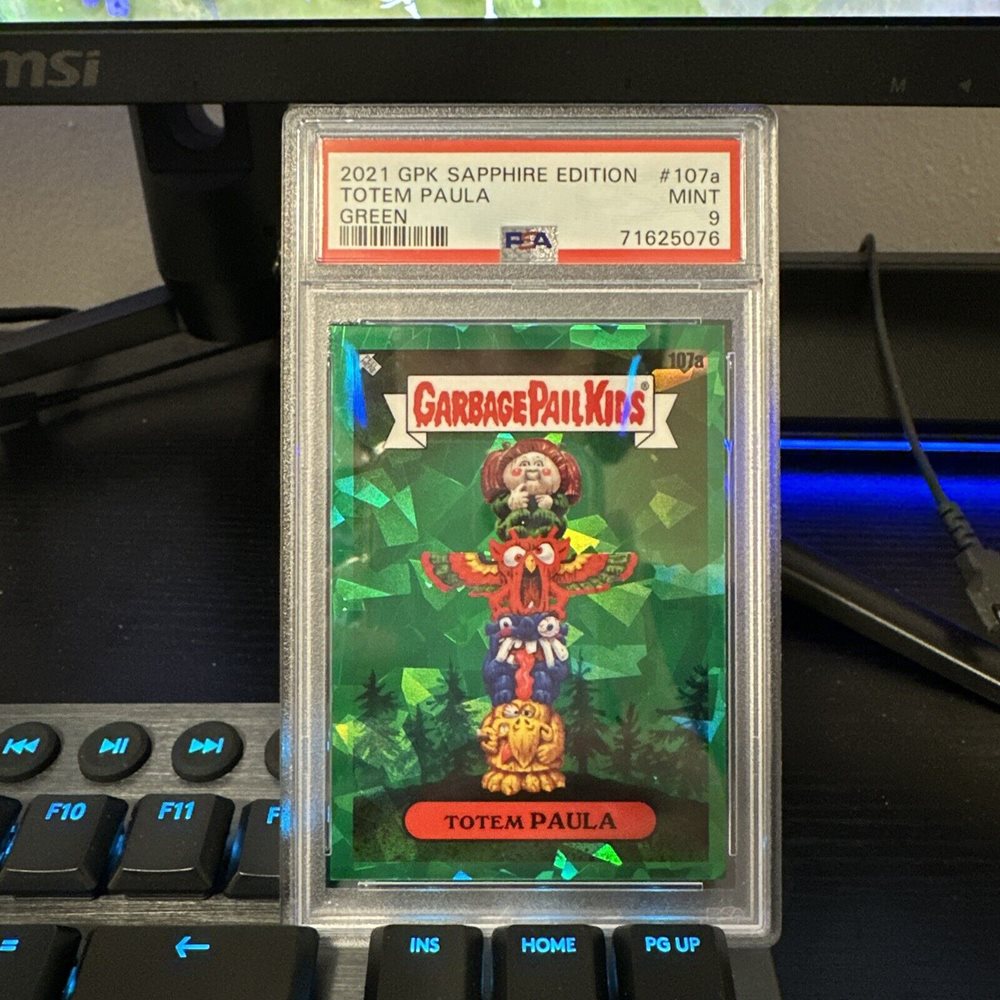 2021 Topps Garbage Pail Kids Sapphire Edition Green #107a Totem Paula front