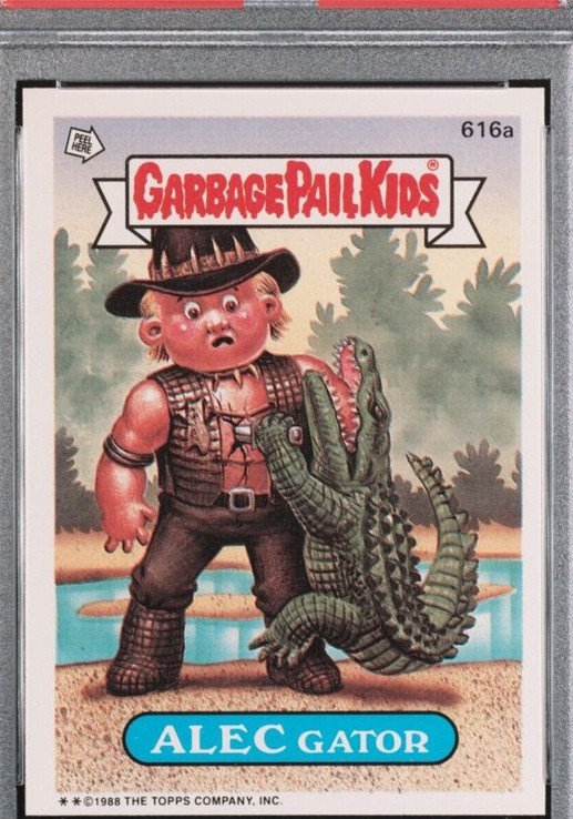 1988 Topps Garbage Pail Kids Series 15 #616a Alec Gator front