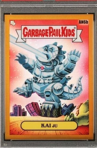2021 Topps Garbage Pail Kids GOLD REFRACTOR #AN6b Kai Ju front
