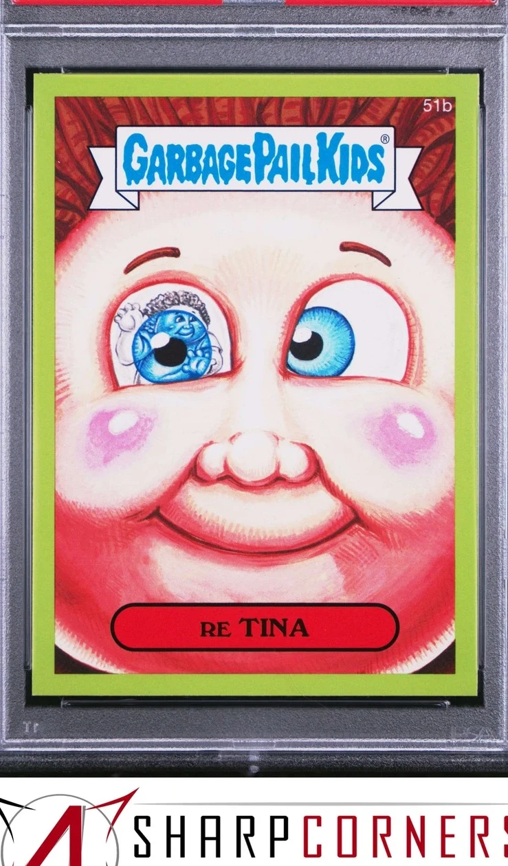2015 Topps Topps Garbage Pail Kids Series 1 Green #51b Re Tina front