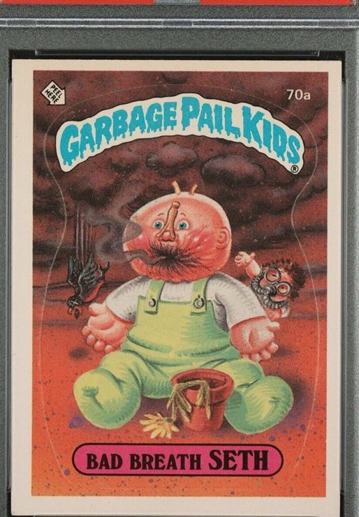 1985 Topps Garbage Pail Kids Series 2 #70a Bad Breath Seth front
