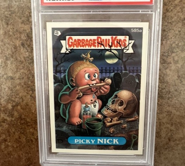 1988 Topps Garbage Pail Kids Series 15 #585a Picky Nick front