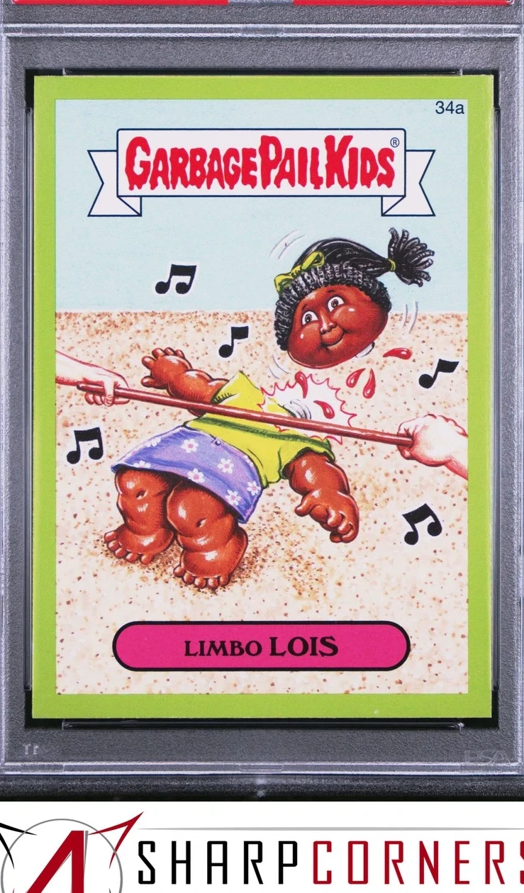 2015 Topps Topps Garbage Pail Kids Series 1 Green #34a Limbo Lois front