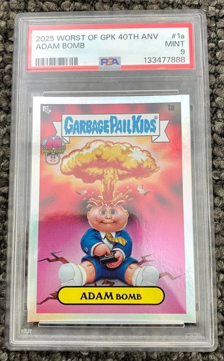 2025 Topps Worst Of Garbage Pail Kids 40Th Anniversary #1a Adam Bomb front
