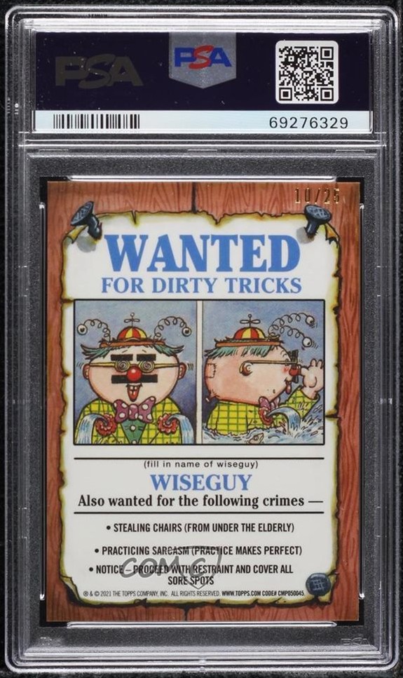 2021 Topps Garbage Pail Kids Sapphire Edition Orange #153b Duncan Pumpkin front