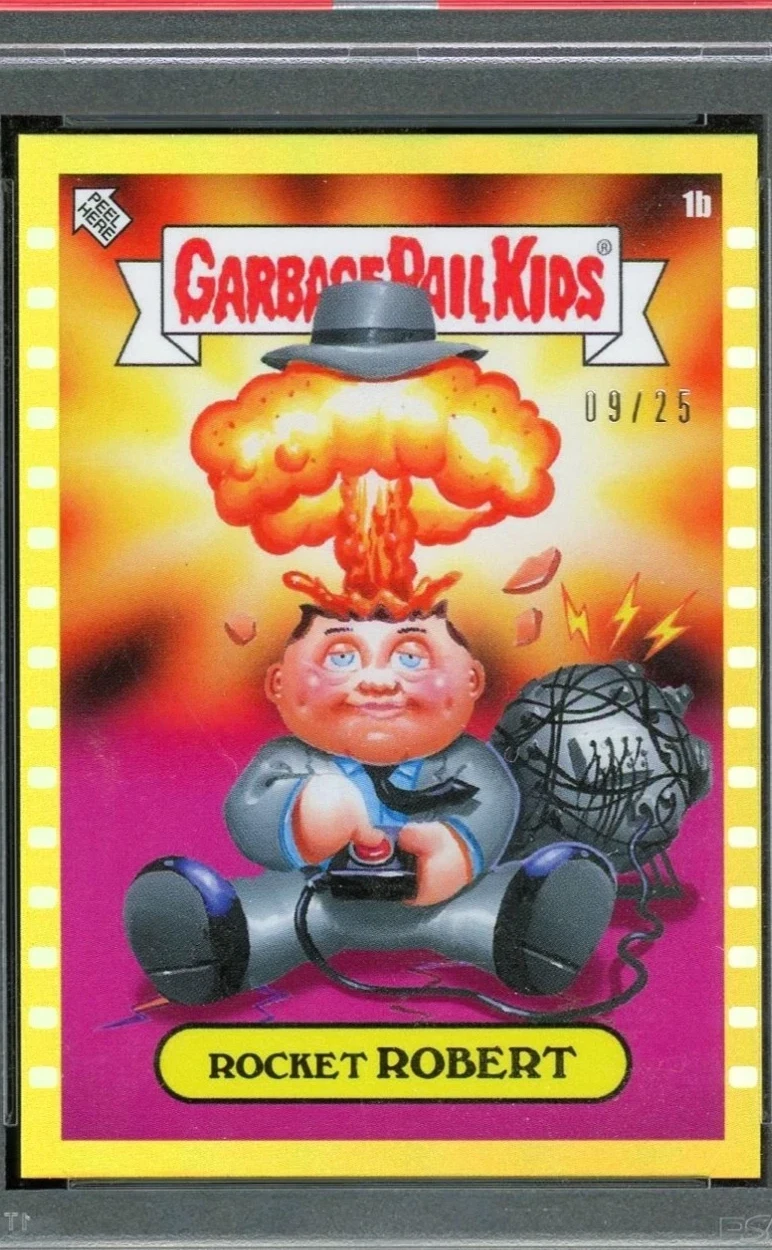 2024 Topps Garbage Pail Kids Not-Scars Gold #1b Rocket Robert front