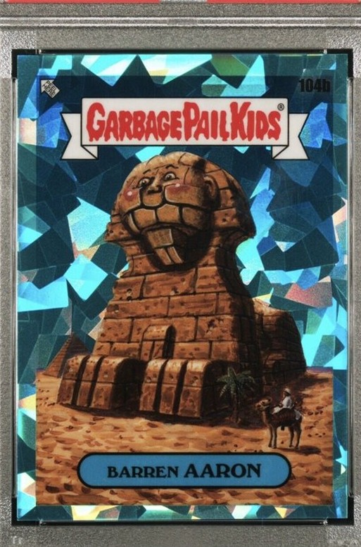 2021 Topps Garbage Pail Kids Sapphire Edition Aqua #104b Barren Aaron front