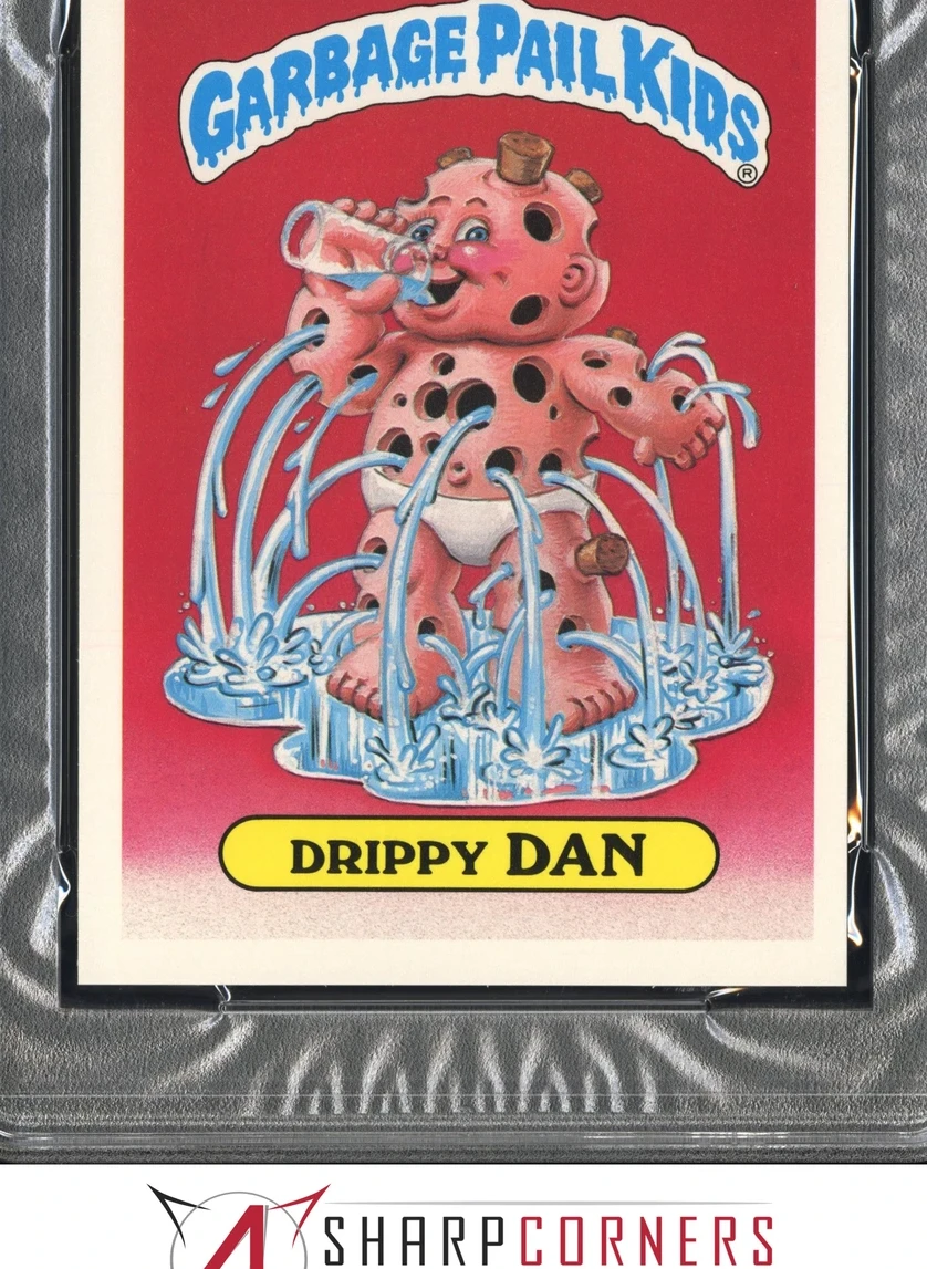 1986 Topps Garbage Pail Kids Giant Stickers #23 Drippy Dan front
