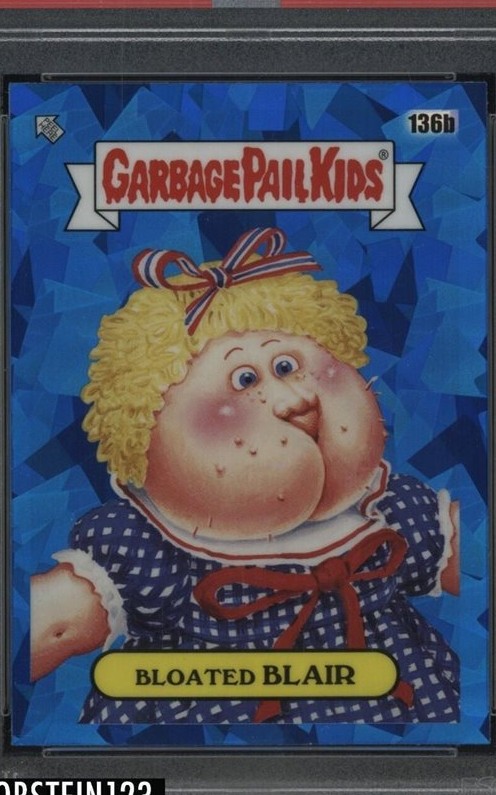 2021 Topps Garbage Pail Kids Sapphire Edition #136b Bloated Blair front