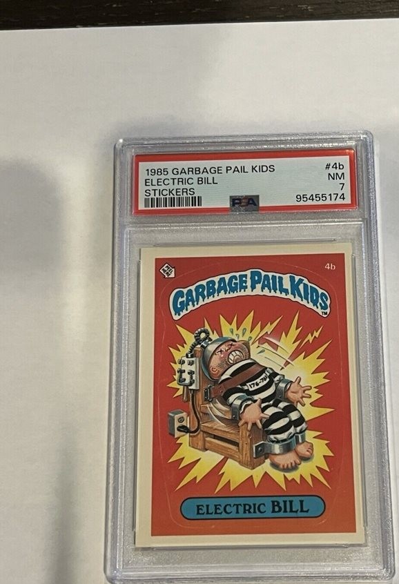 1985 GARBAGE PAIL KIDS STICKERS #4b ELECTRIC BILL PSA 10