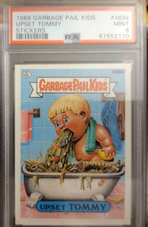 1988 Topps Garbage Pail Kids Series 12 #469a Upset Tommy front