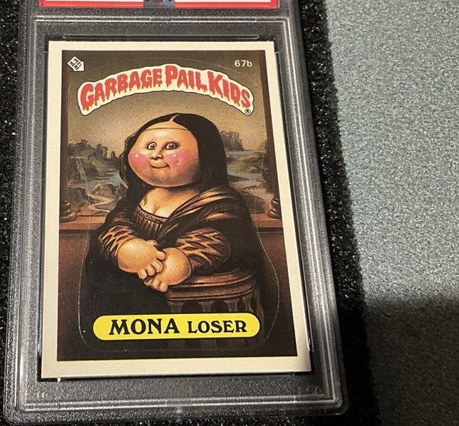 1985 Topps Garbage Pail Kids Series 2 Glossy #67b Mona Loser front
