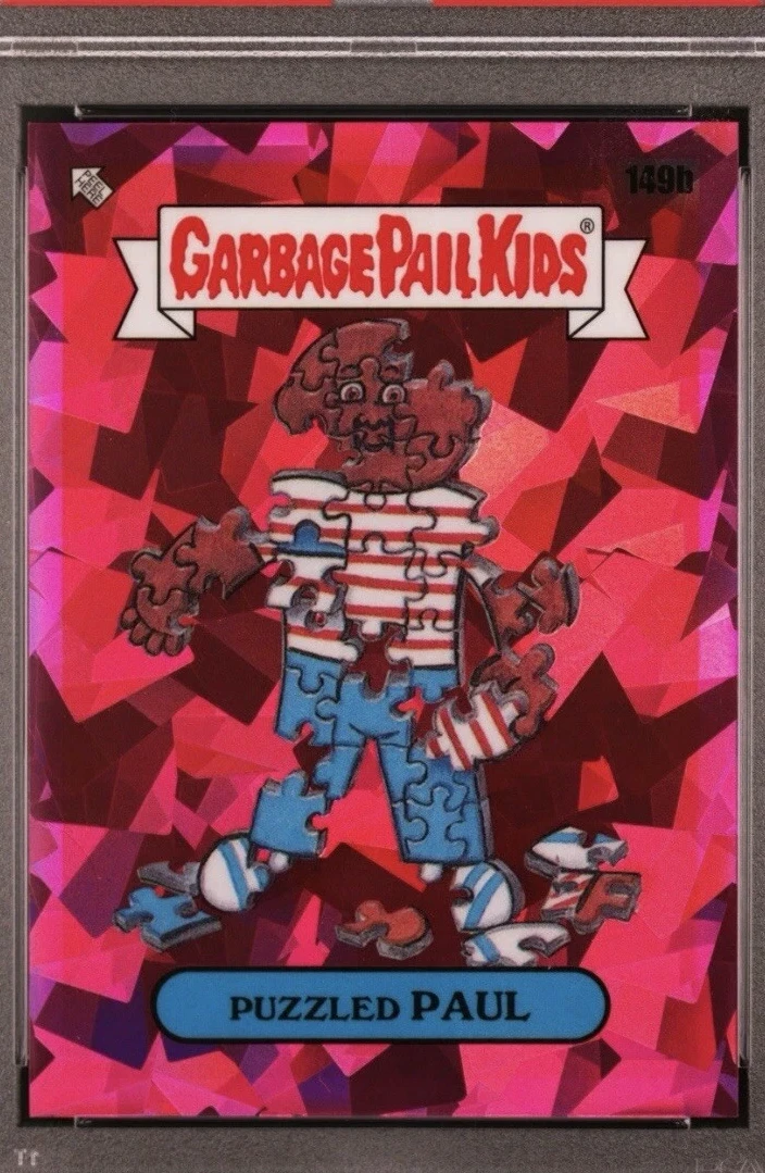2021 Topps Garbage Pail Kids Sapphire Edition Fuchsia #149b Puzzled Paul front