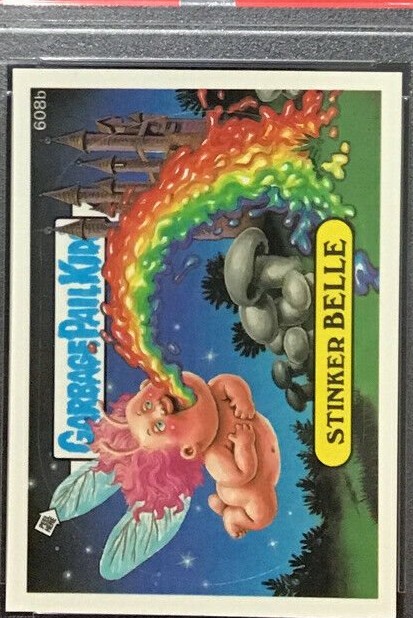 1988 Topps Garbage Pail Kids Series 15 Die-Cut #608b Stinker Belle front
