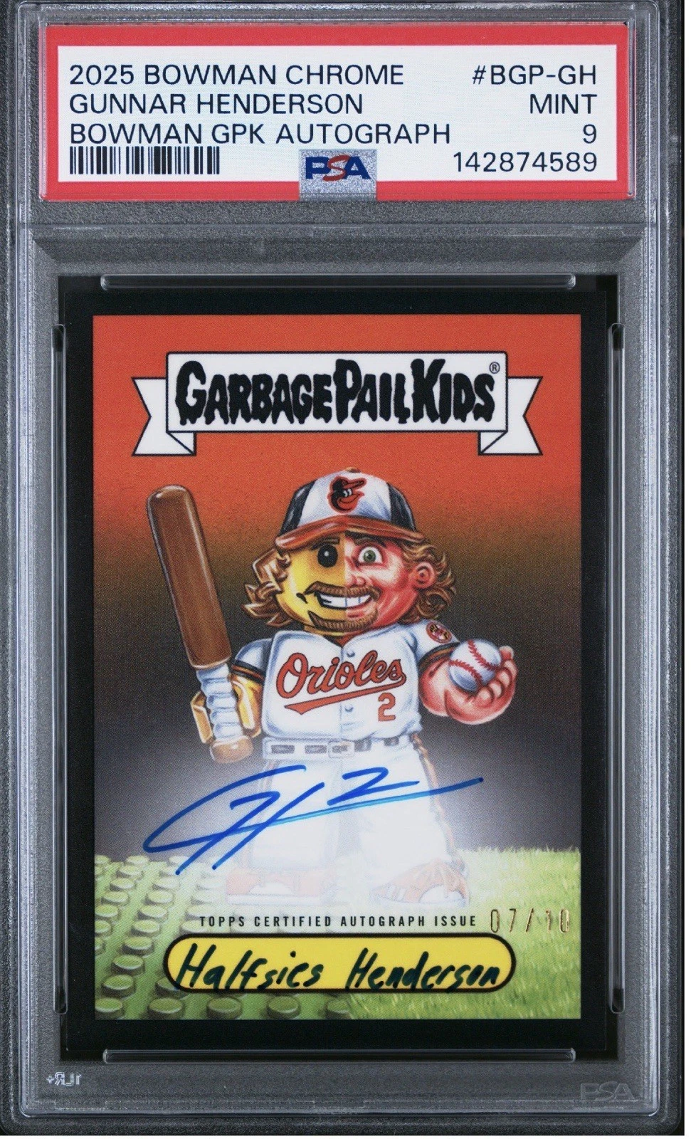 Gunnar Henderson/Halfsies Henderson (2025) PSA 9