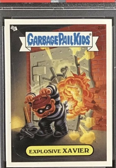 2005 Topps Garbage Pail Kids Stickers Series 4 #23b Explosive Xavier front